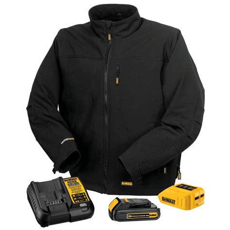 √ DEWALT DCHJ060C1-S 20V/12V MAX Black Heated Jacket Kit, Small