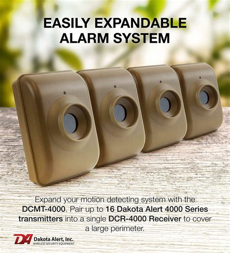 Dakota Alert DCMA-4000 Wireless Motion Detector Driveway Alarm System - DCMT-4000 Passive Infrared Transmitter and DCR-4000 Receiver