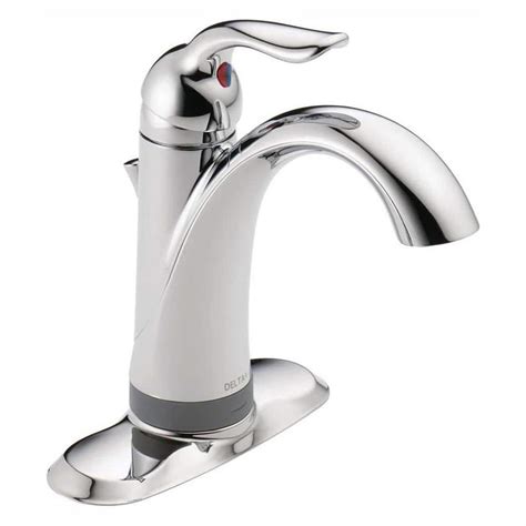 Review Delta Faucet Ara Single Hole Bathroom Faucet, Single Handle Bathroom Faucet Chrome, Bathroom Sink Faucet, Chrome 567LF-LPU