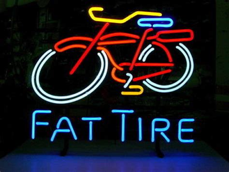 Up To 40% OFF Fat Tire Bicycle Real Glass Beer Bar Pub Store Cyclery Room Wall Windows Display Neon Signs 19x15