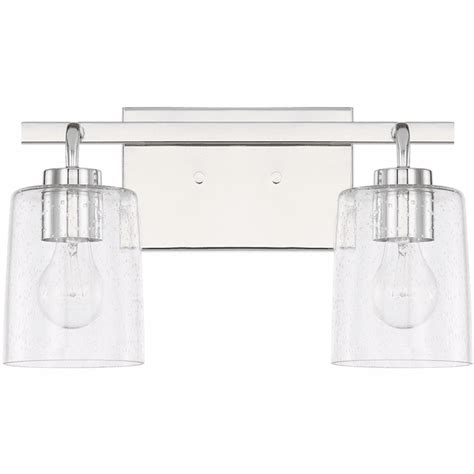 HomePlace 128521CH-449 Greyson Vanity, 2-Light 200 Total Watts, Chrome