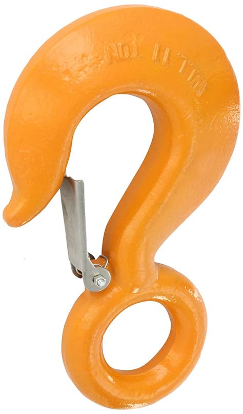 Weekly Top Sale Indusco 47400956 Drop Forged Alloy Steel Swivel Eye Hook with Latch, 7 Ton Working Load Limit