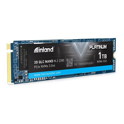 Inland Platinum 1TB SSD M.2 2280 NVMe PCIe Gen 3.0x4 3D NAND Internal Solid State Drive, R/W up to 3400MB/s and 1900MB/s, PCIe Express 3.1 and NVMe 1.3 Compatible, Ultimate Gaming Solutions (1TB)