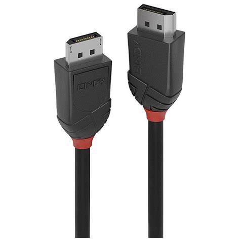 LINDY 2m DisplayPort 1.2 Cable, Black Line