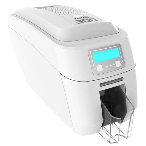 Magicard 300 Single Sided ID Card Printer & Complete Supplies Package with Bodno ID Software - Silver Edition