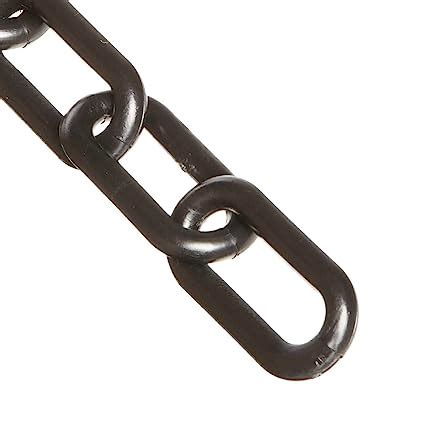 Mr. Chain Plastic Barrier Chain, Black, 3-Inch Link Diameter, 100-Foot Length (80003-100)