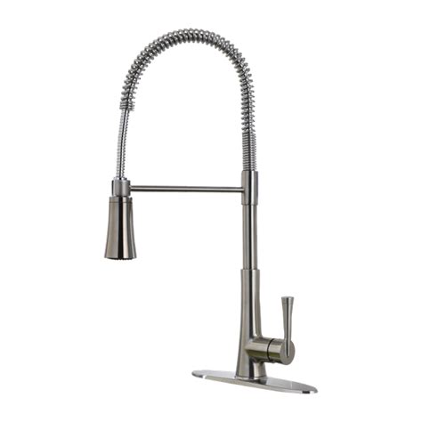 Pfister LG529-MCS Zuri 1-Handle Culinary Kitchen Faucet in Stainless Steel, 1.8 gpm