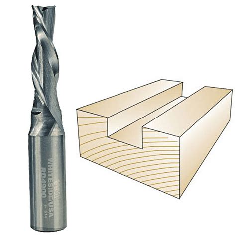 Whiteside Router Bits RD4900 Standard Spiral Bit with Down Cut Solid Carbide 3/8-Inch Cutting Diameter and 1-1/4-Inch Cutting Length
