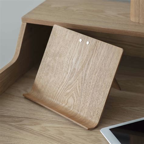 Wooden POS Tablet Stand iPad 10.2" Compatible - Retail Business Wood Stand in All Screen Sizes Antique Look Unique