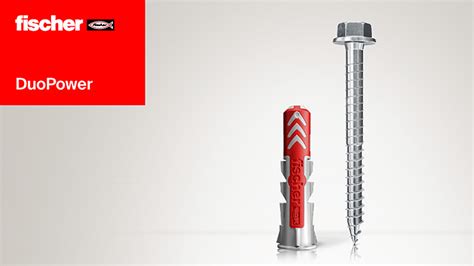 fischer DUOPOWER (#10) 5/16" x 1 5/8" Universal Wall Anchor with Screws (50 Pcs)